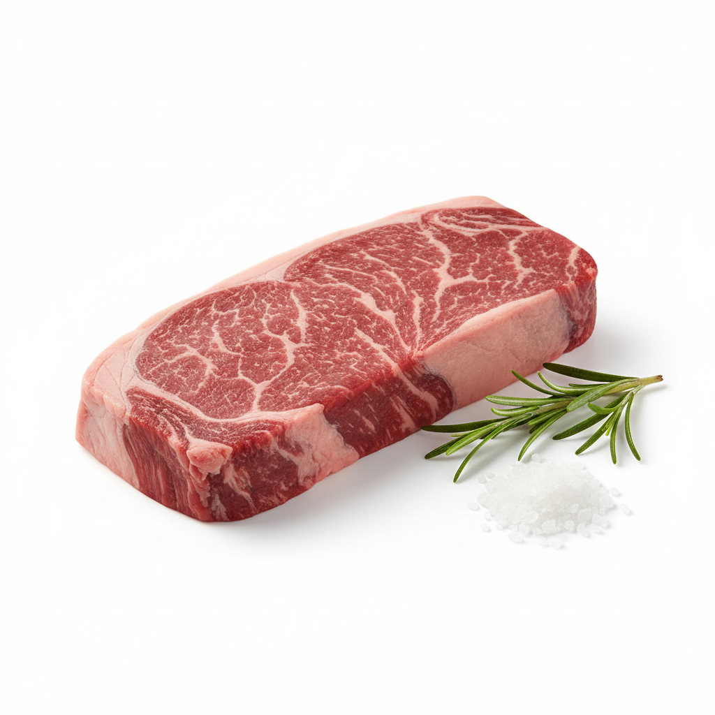 Fresh Grain Fed Black Angus Beef Striploin Steak Australia (1 Piece)