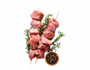 Fresh Marinated Lamb Skewers Australia with Vegetables (8 Pieces)