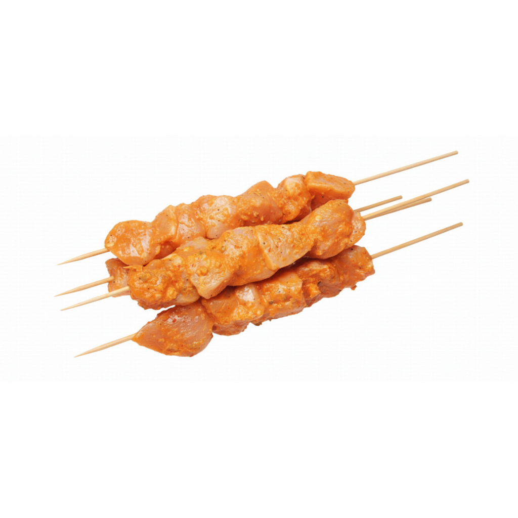 Fresh Marinated Chicken Tikka Skewers (5 Pieces)