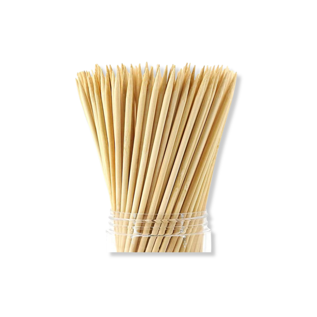 Picnic Time Flat Bamboo Skewers (4mmx10mmx40cm)