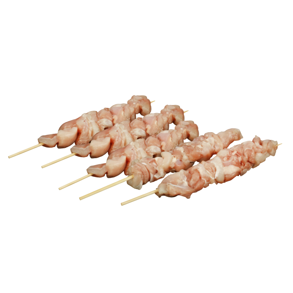 Fresh Chicken Shish Tawook Skewers Local with Marination Options (5 Pieces)