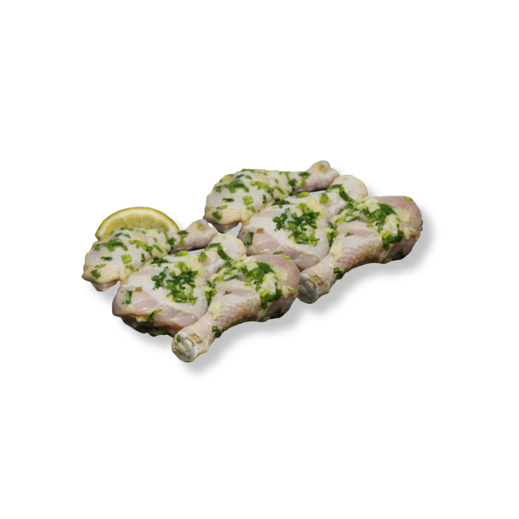 Fresh Chicken Drumsticks Marinated with Coriander, Garlic & Lemon (6 Pieces)