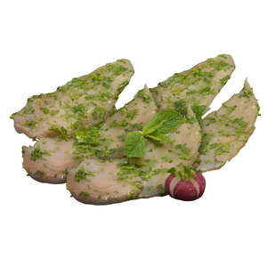 Fresh Chicken Breast Slices Marinated with Coriander, Garlic & Lemon (5 Pieces)